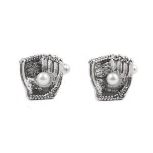 Baseball Glove Cufflinks for wholesale by Great Falls Jewelry