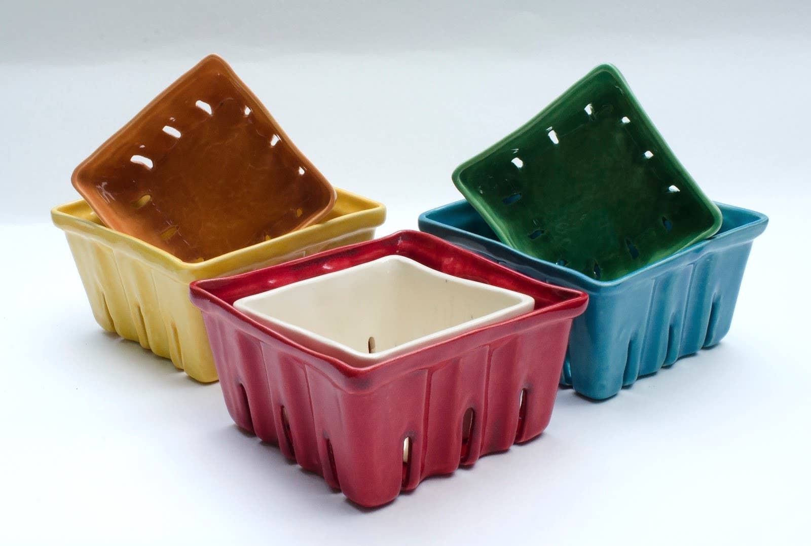 From Donna's Hands - Wholesale Basket - Large Ceramic Berry Baskets5