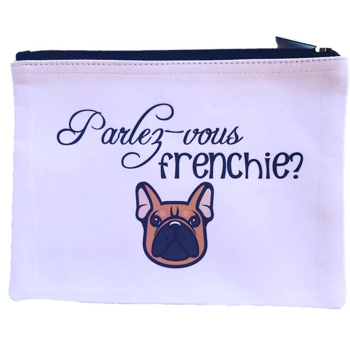 Parlez Vous Frenchie Pouch for wholesale by Dandy Like Candy