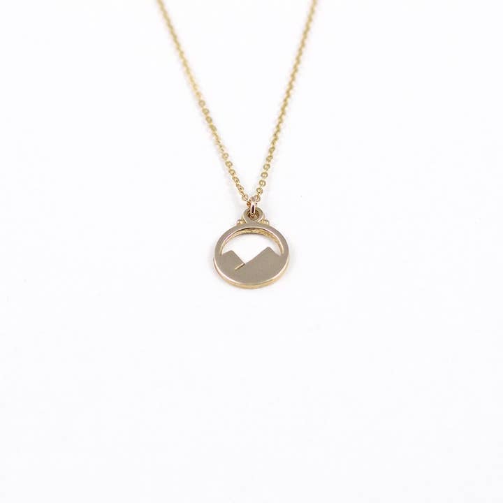 Mountians Necklace- 24k Gold Plated for wholesale by Lovishly