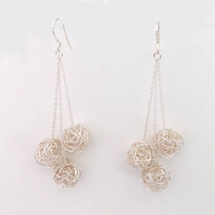 Triple Silverthread Drops for wholesale by Silverthread Designs