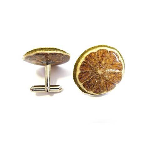 Keylime Fruit Cufflinks - Fruit Jewelry for wholesale by Glitterlimes
