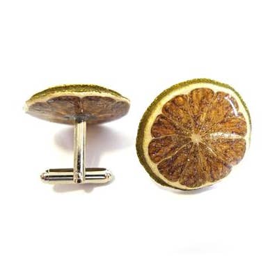 Glitterlimes - Wholesale Cufflinks - Keylime Fruit Cufflinks - Fruit Jewelry0