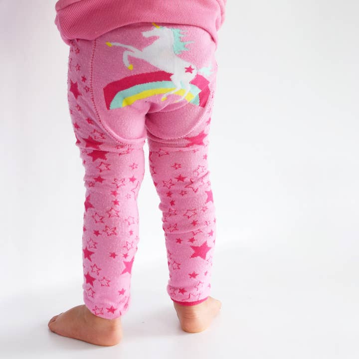 Rainbow Unicorn Baby and Toddler Leggings for wholesale by Doodle Pants