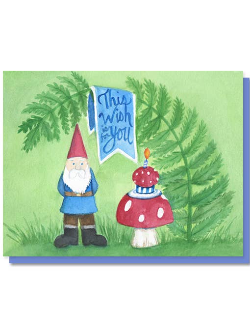 Gnome Birthday Card for wholesale by The Lavender Whim