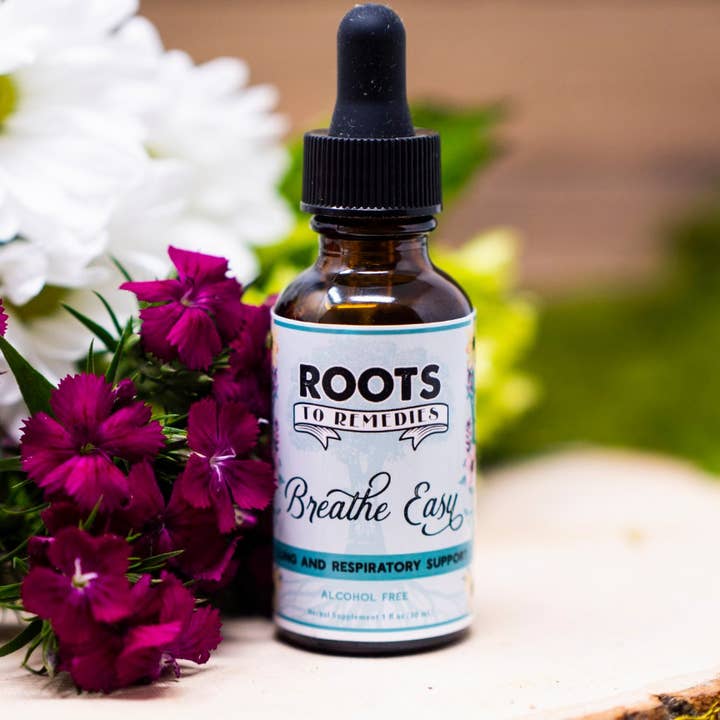 Roots To Remedies - Wholesale Oral Supplement/Vitamin - 2oz Breathe Easy Lung and Respiratory Support Herbal Extract