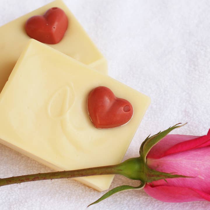 Organic Valentine's LOVE Soap (Love Spell) 5.5oz for wholesale by One Leaf Soap