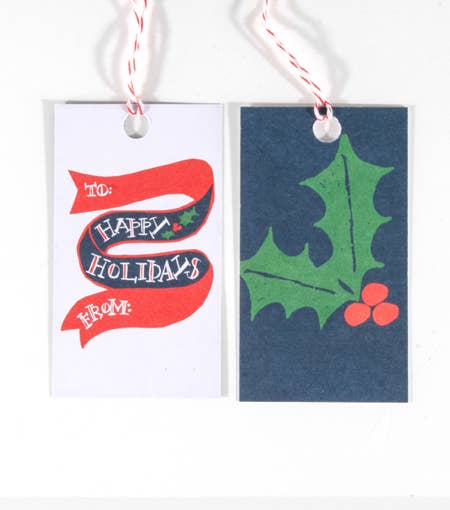 Thimblepress - Wholesale Gift Tag - Happy Holiday Gift Tags (Package of 10)0