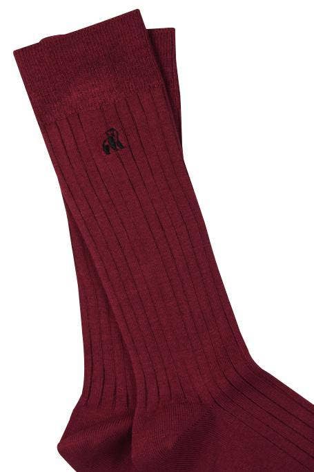 Swole Panda - Wholesale Socks - Unisex - Burgundy Bamboo Socks2