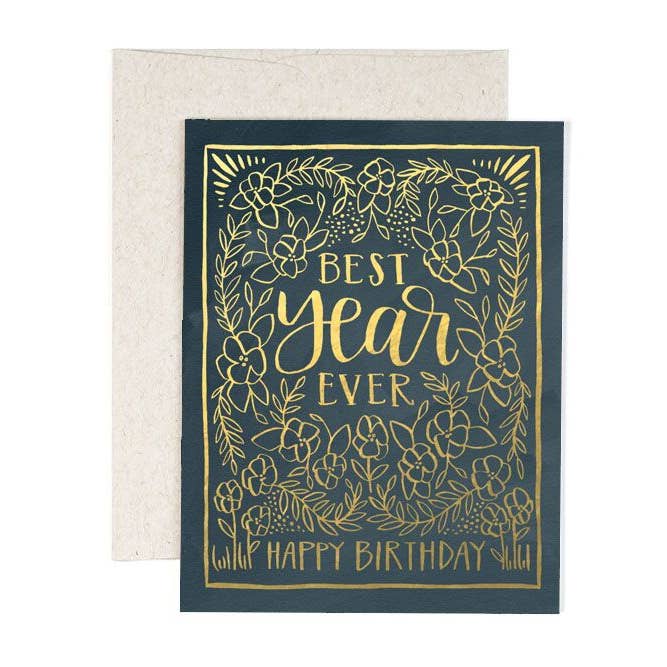 1canoe2 | One Canoe Two Paper Co. - Wholesale Birthday Card - Best Year Ever Birthday Greeting Card