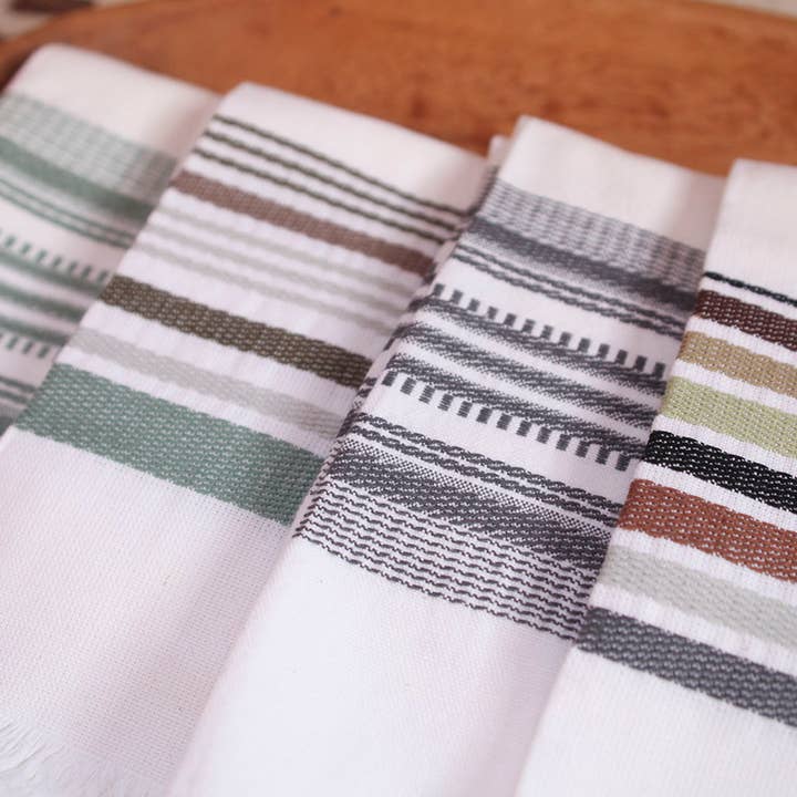 Sobremesa - Wholesale Tea Towel - Slate Stripe Antigua Towel1
