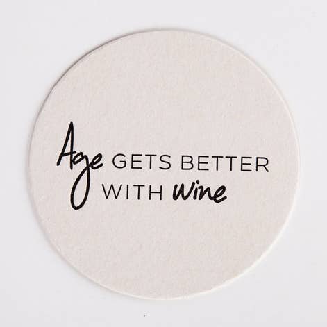 Leeftijd wordt beter met Wine Coaster 10's voor wholesale door Wrinkle & Crease Paper Products