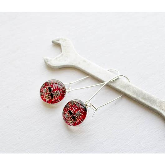 Circuit Breaker Labs - Wholesale Dangle Earrings - Sterling Silver Long Dangle Earrings