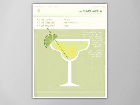 The National Anthem - Wholesale Art Print - 5” x 7” Margarita Cocktail Art Print1