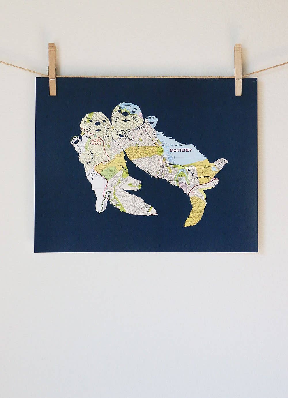 Granny Panty Designs - Wholesale Art Print - Hold My Hand Print - Monterey Map5