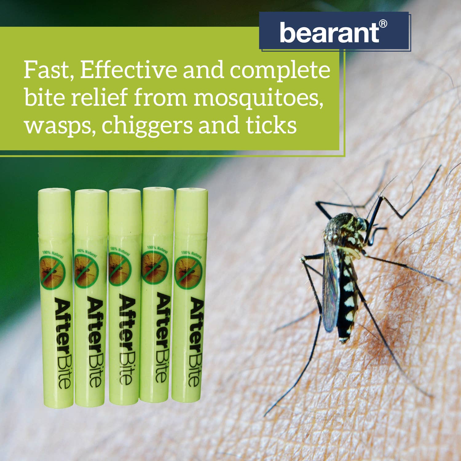 Kinven Bearant - Wholesale Insect Repellent - After Bite Mosquito Relief Stick (5 pack)5