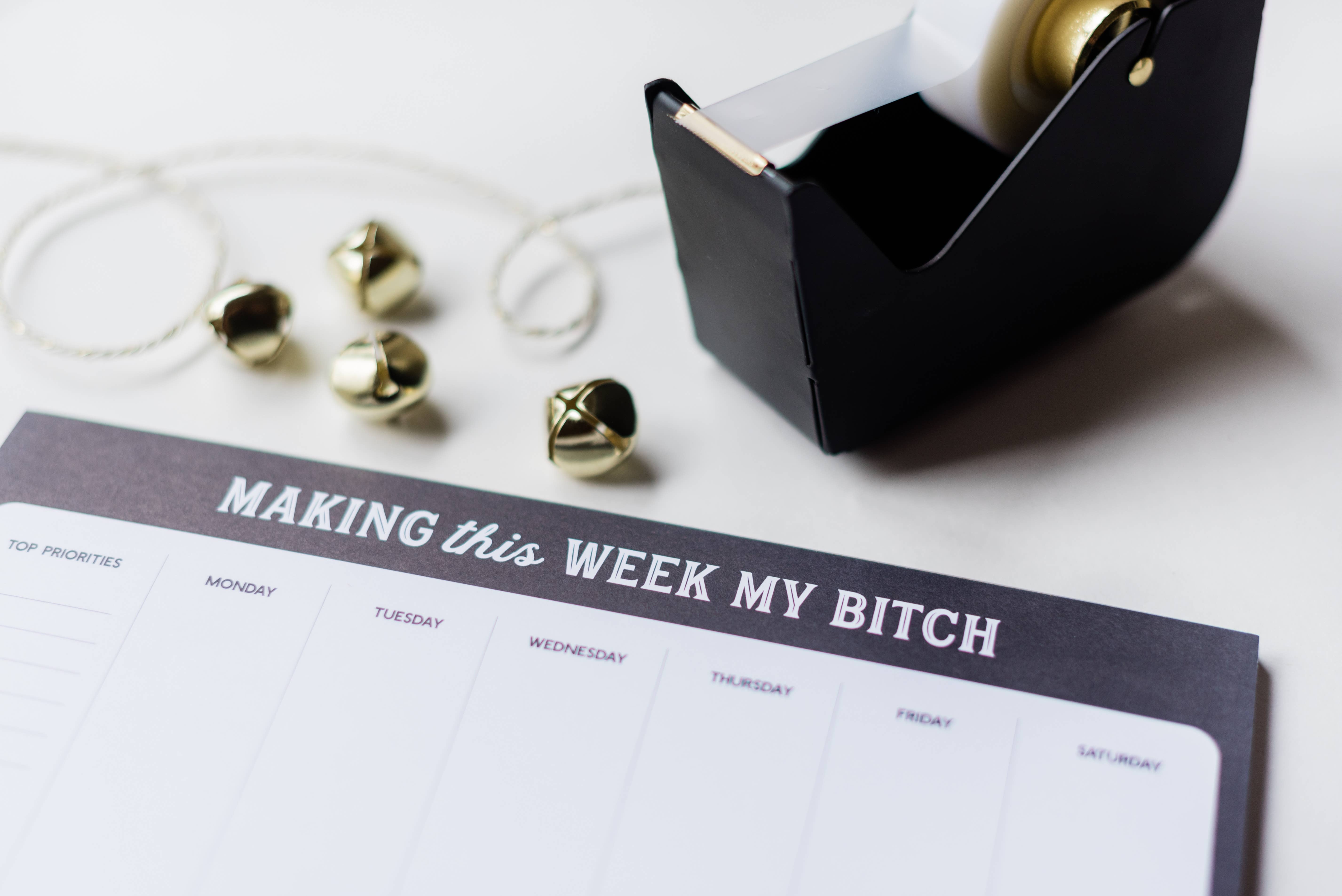 Tiramisu Paperie - Wholesale Planner - Making This Week My Bitch Planner Notepad1