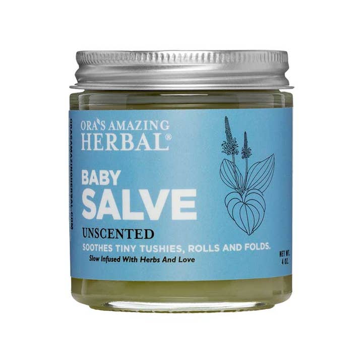 Baby Salve, Crema para pañales, Bálsamo de masaje para bebés, 4 oz para venta al por mayor de Ora’s Amazing Herbal Natural Skincare