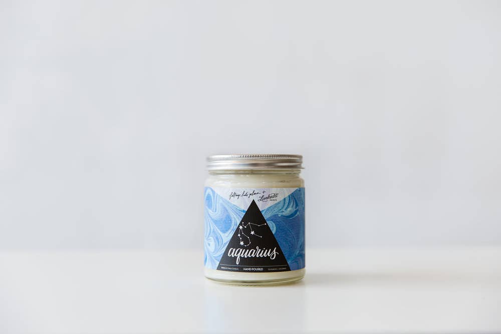 REMOVED BRAND - Wholesale Jar/Filled Candle - Astrology Series - Aquarius Candle0