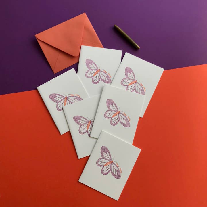 Helen Edna - Wholesale Birthday Card - Birthday Butterfly - Spring Greeting Card1