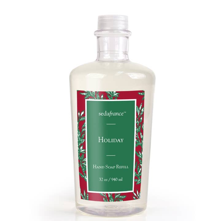 Holiday Classic Toile Liquid Hand Soap Refill for wholesale by Seda France Candles