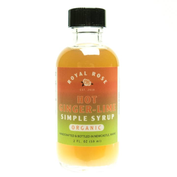 Hot Ginger Lime Bio Zuckersirup 2oz für den Großhandel von Royal Rose Syrups