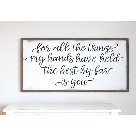 Cartello in legno, 22,9 x 45,7 cm per la vendita all'ingrosso da parte di Willow and Blush Designs