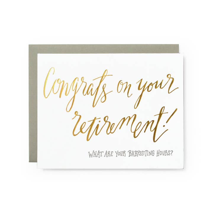 Wild Ink Press - Wholesale Congratulations Card - Babysitting Hours | Congratulation Card