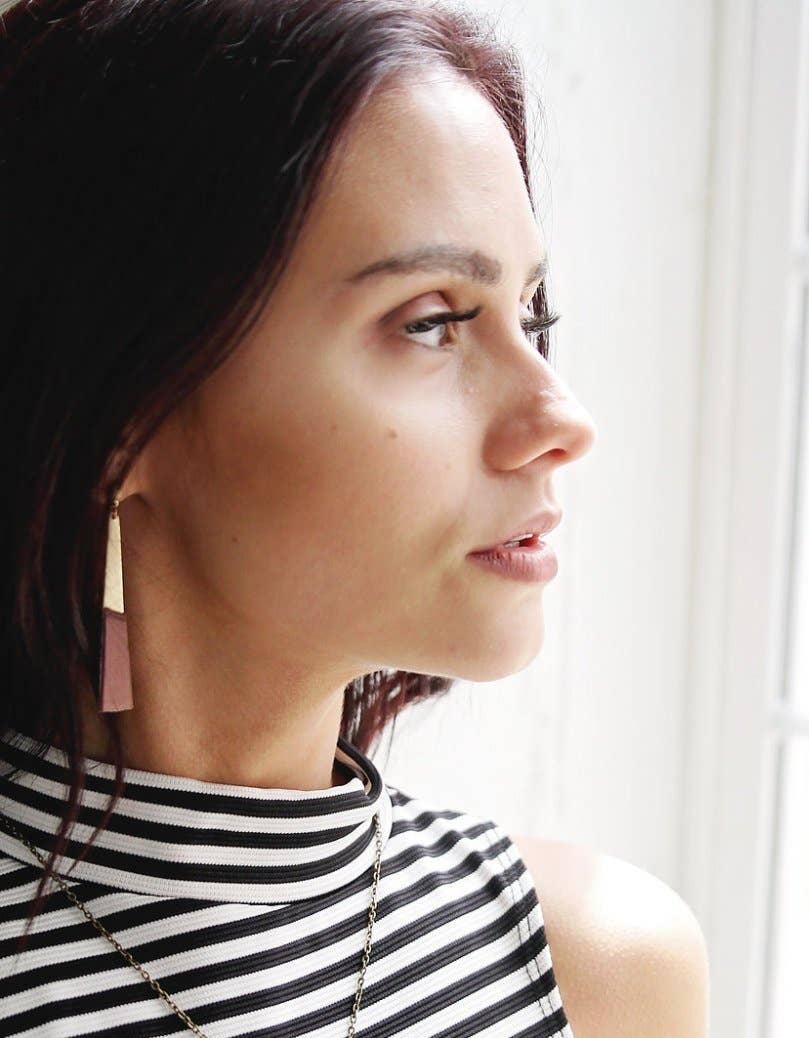 Permanent Baggage - Wholesale Dangle Earrings - Leather Slim Earrings2