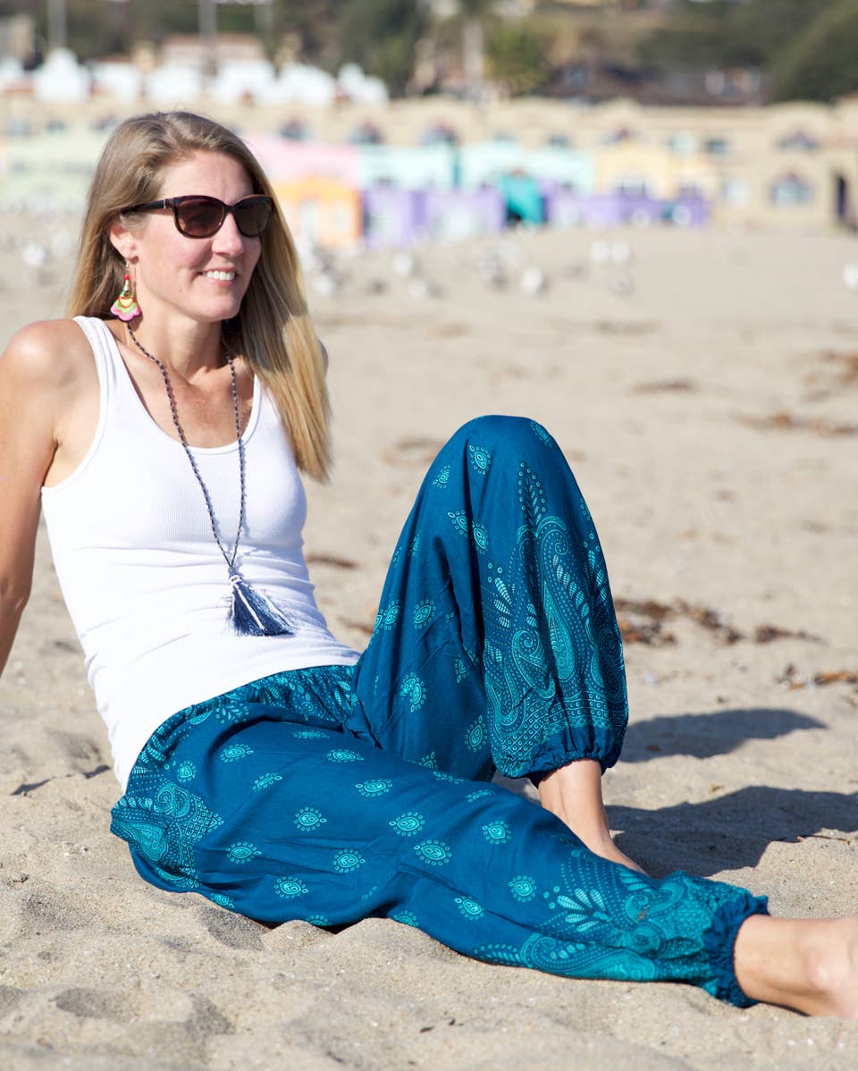 Zig Zag Asian Collection – Großhandel Hose – Damen – Bindi-Hose im Haremstil mit Gummizugbund und Seitentasche11