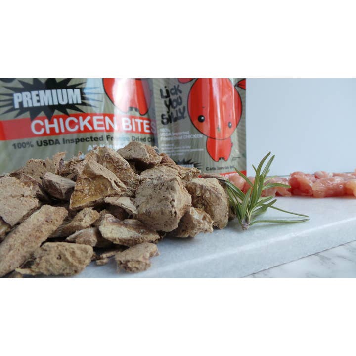 8oz - Lick You Silly Premium Raw Freeze Dried Dog Treats for wholesale by Lick You Silly Pet Products