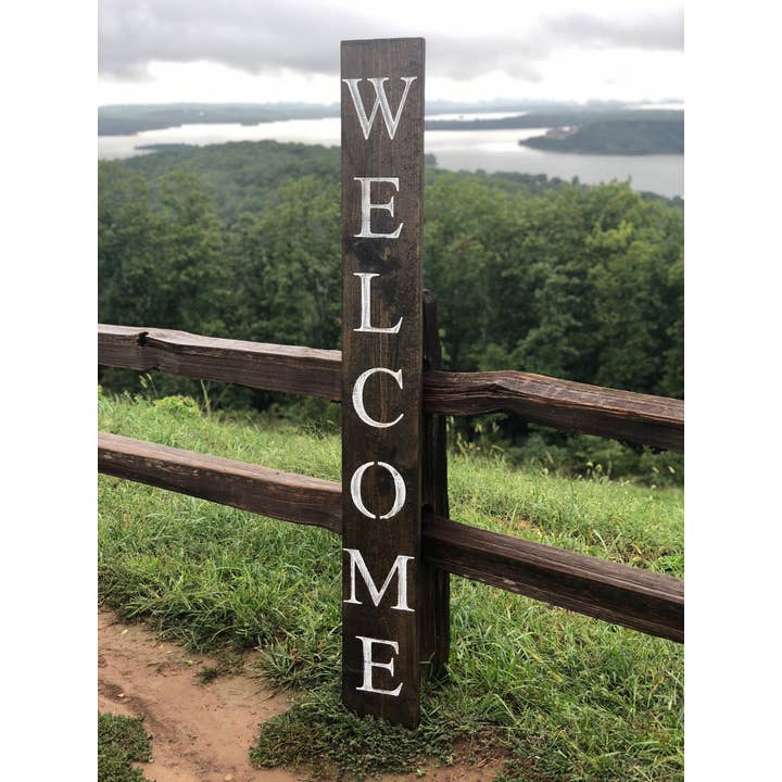 Native Range, LLC - Wholesale Sign - 4' x 6" Paw Print Welcome Sign