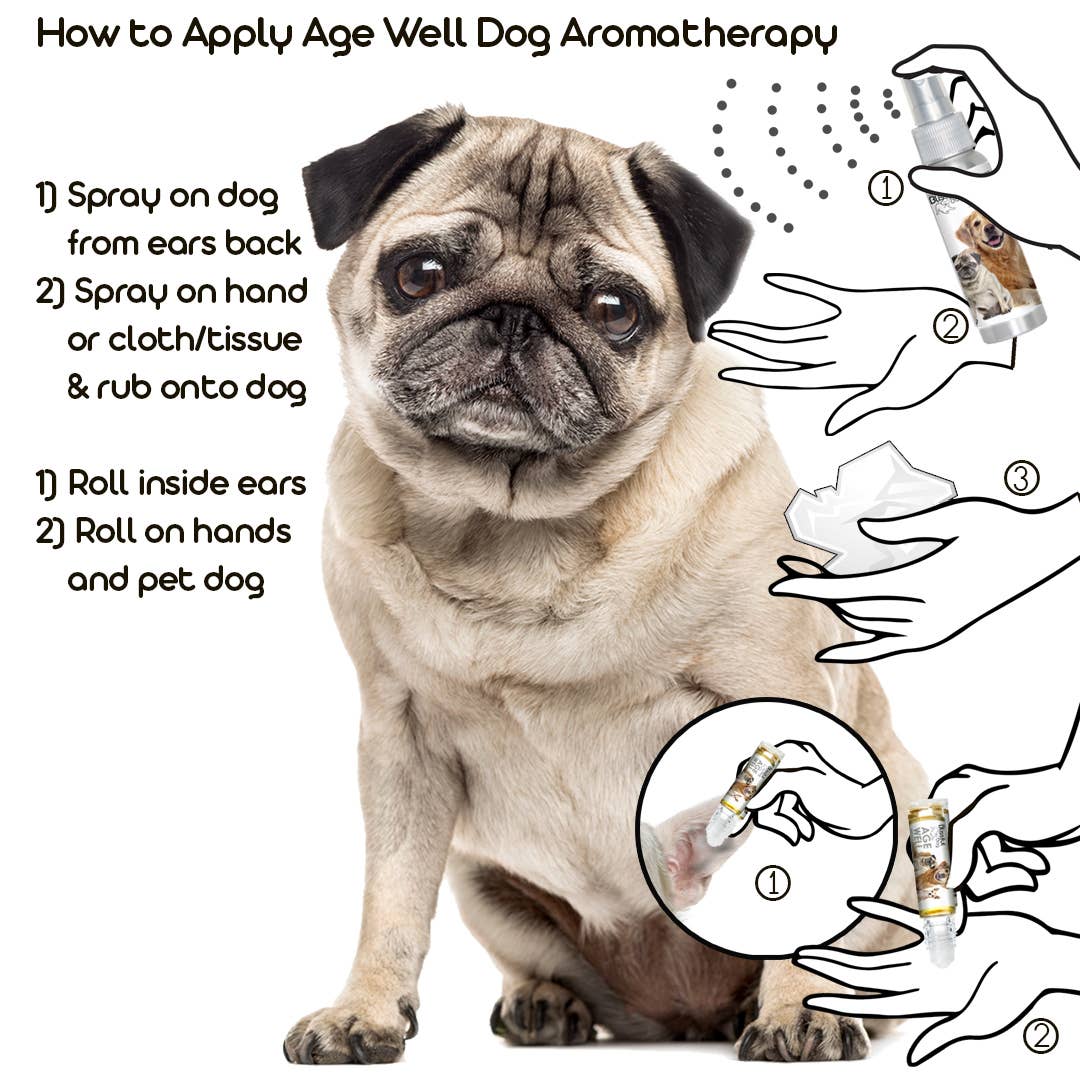 The Blissful Dog - Vendita all'ingrosso Spray - Cani - Age Well Dog aromaterapia Calmante & Spray di messa a terra & RollOn7