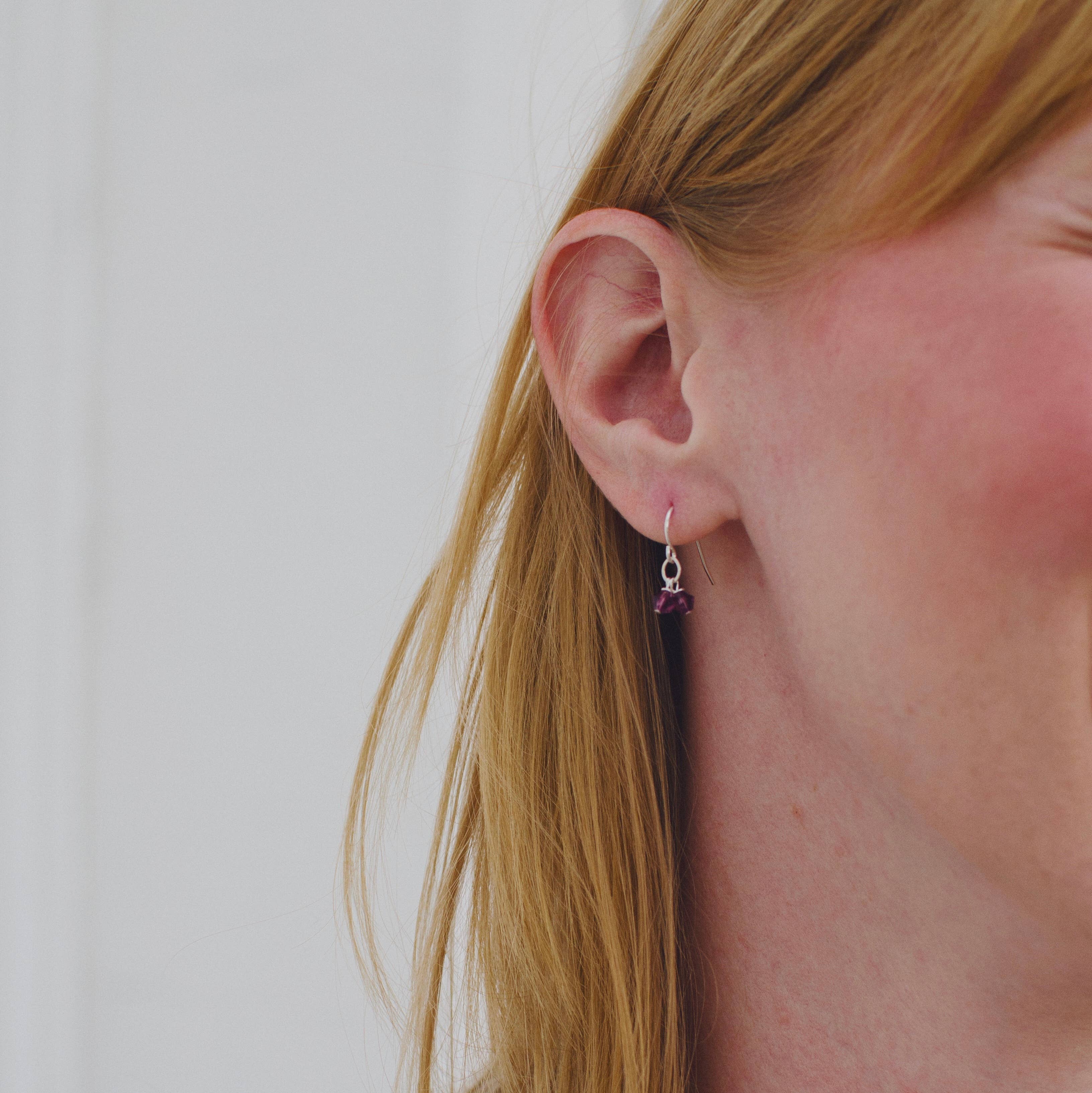 Jamila Collective, LLC - Wholesale Dangle Earrings - Lore Cluster Earrings - Amethyst2