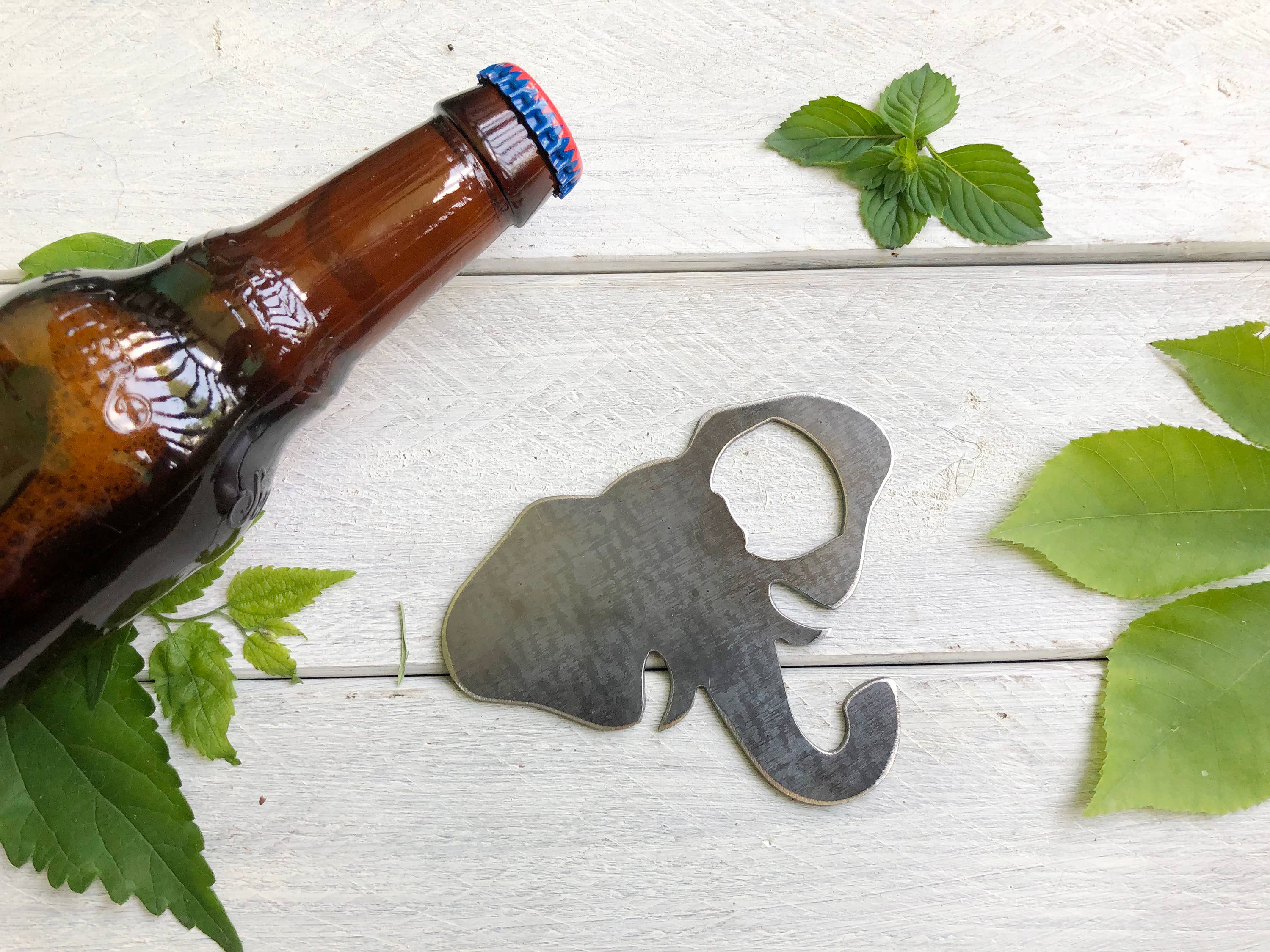 BE Creations & Designs, Inc. - Wholesale Bottle/Wine Opener - Elephant Head Metal Bottle Opener made from Recycled Steel4