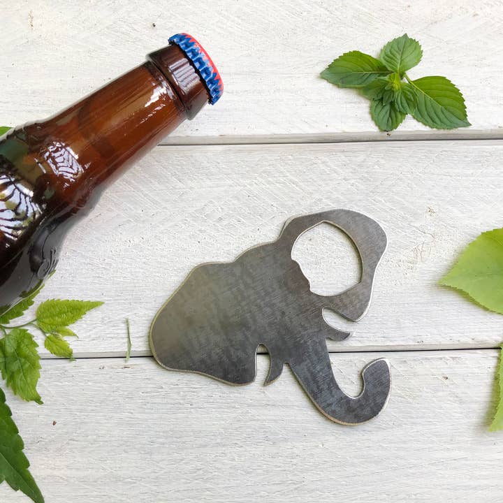 BE Creations & Designs, Inc. - Wholesale Bottle/Wine Opener - Elephant Head Metal Bottle Opener made from Recycled Steel4