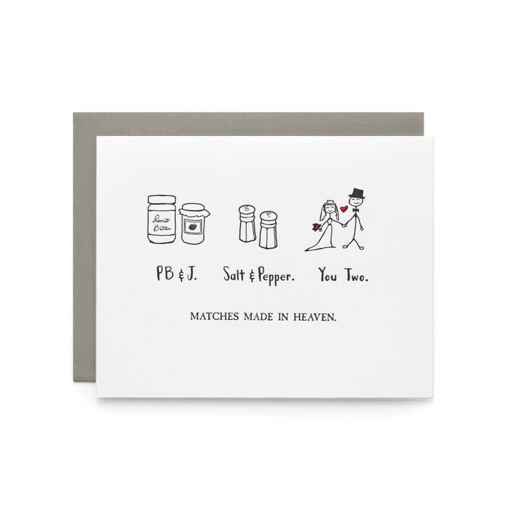 Made In Heaven Wedding/Anniversary Card for wholesale by Wild Ink Press