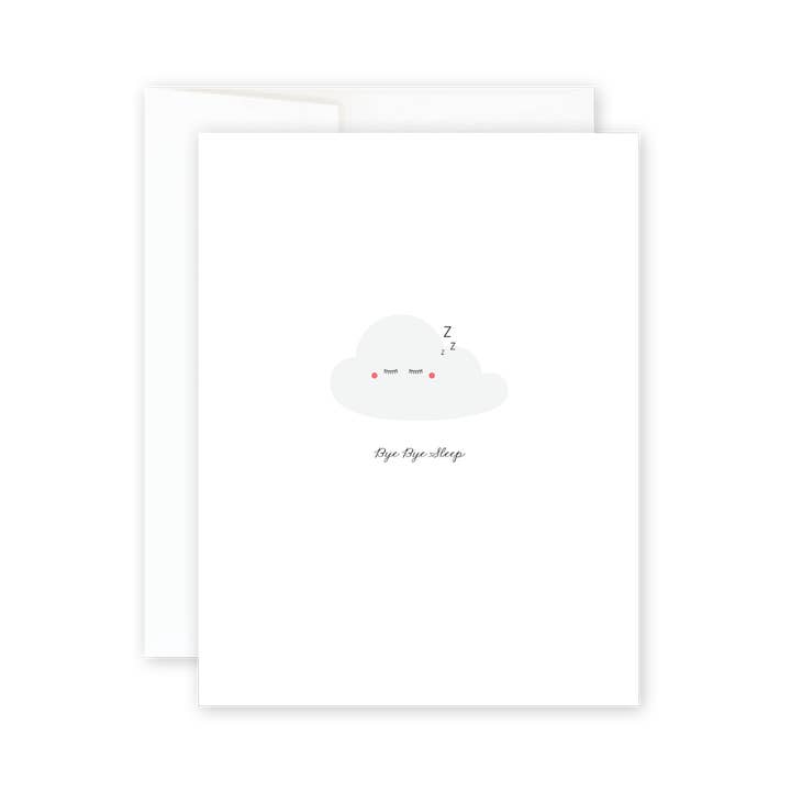 Bye Bye Sleep for wholesale by Biba Letterpress