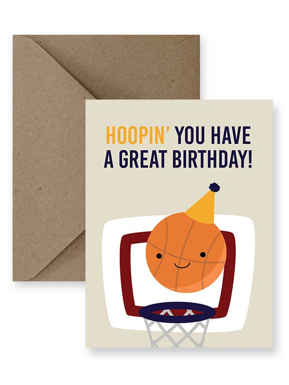 Hoopin' You Have A Great Birthday Card for wholesale by IMPAPER