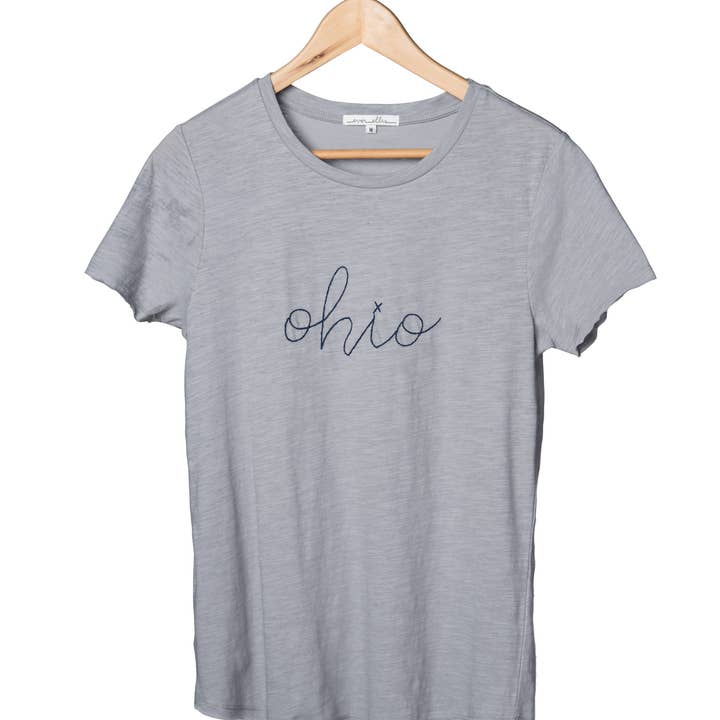 SALE Medium Cotton Gray Ohio T-Shirt for wholesale by Totalee Gift