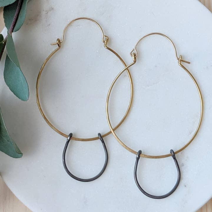 Large Stirrup Earrings for wholesale by Zalias Jewelry