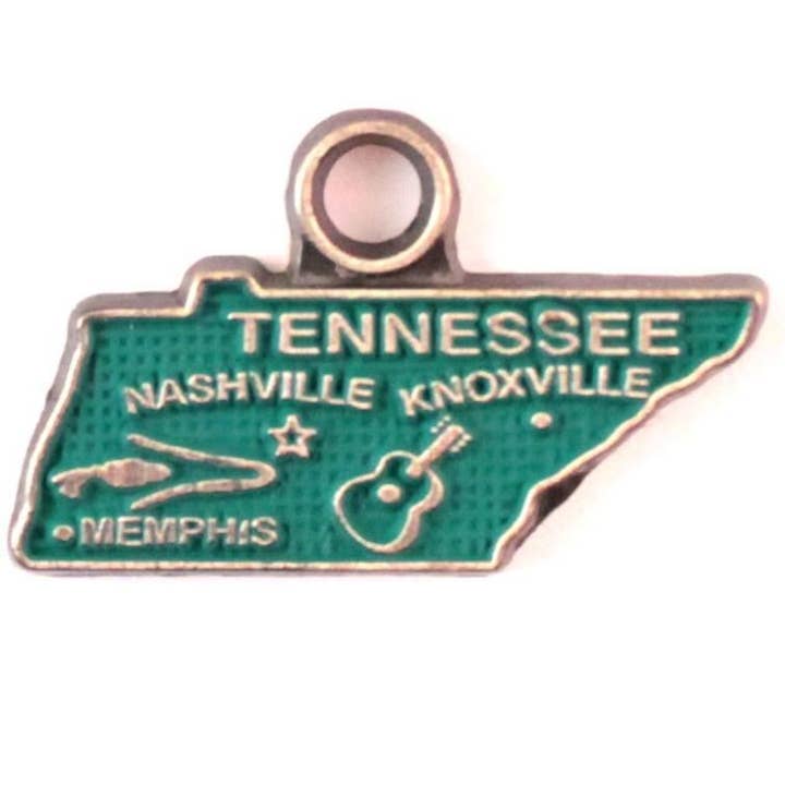 Tennessee State Charm (available with Bracelet or Necklace) for wholesale by Gleeful Peacock