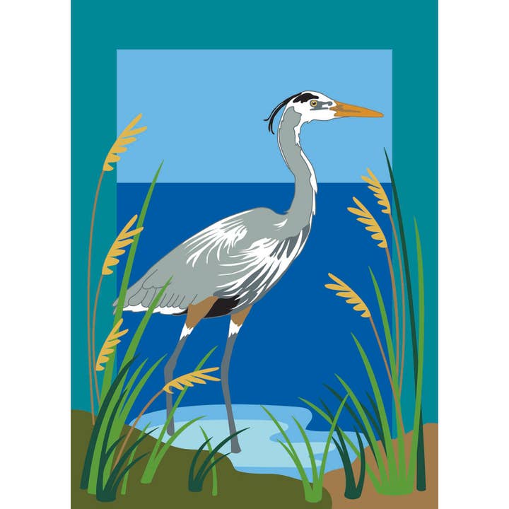 Garden Heron Flag for wholesale by Magnolia