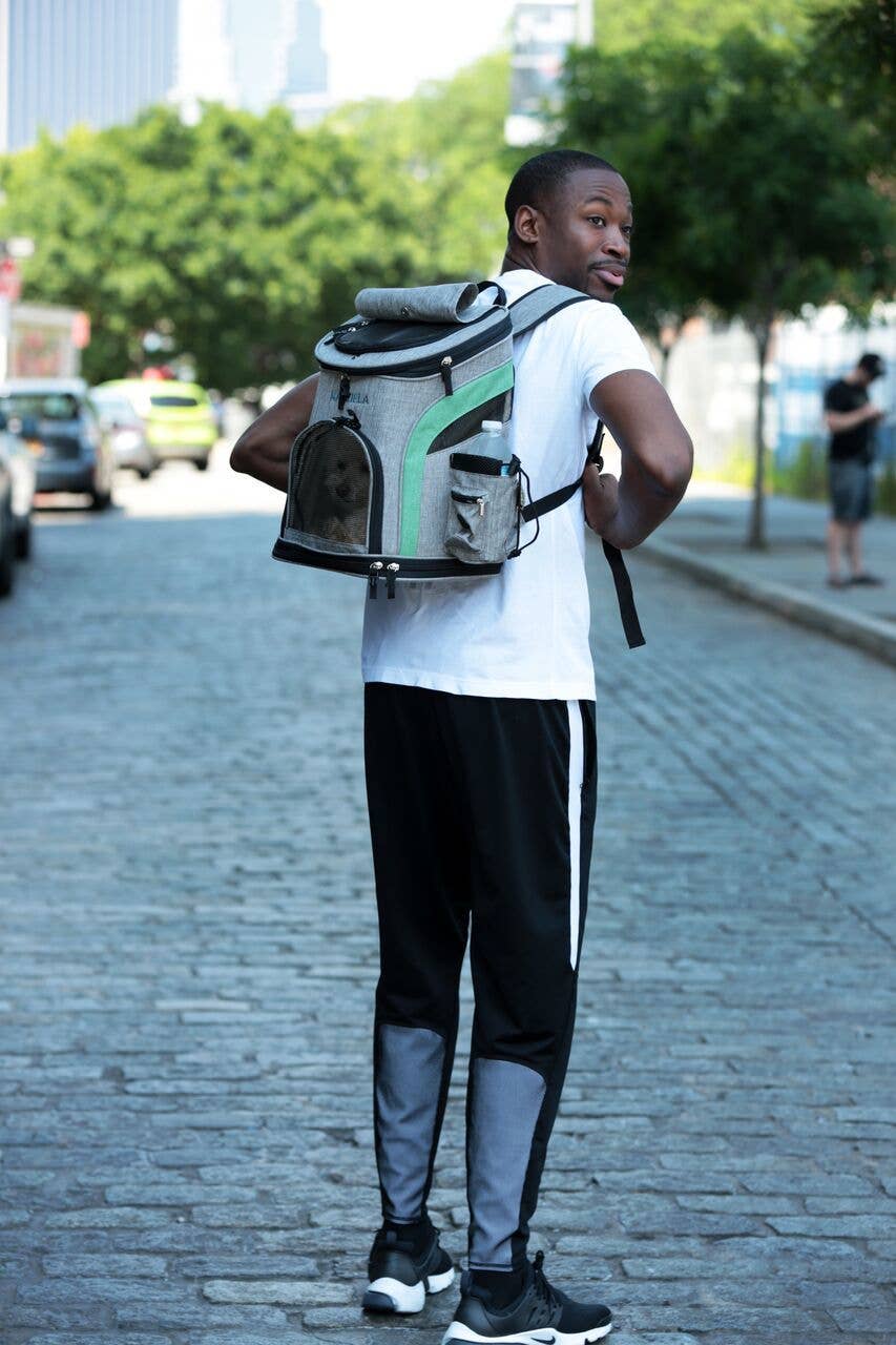 Katziela - Wholesale Pet Carrier - Cat/Dog - Pet Carrier Voyager Backpack For Dogs and Cats Red and Green6