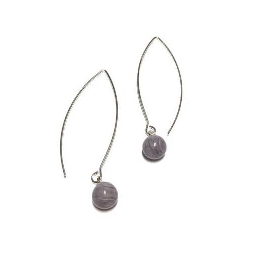 Grey RainDrop Earrings for wholesale by Leetie Lovendale