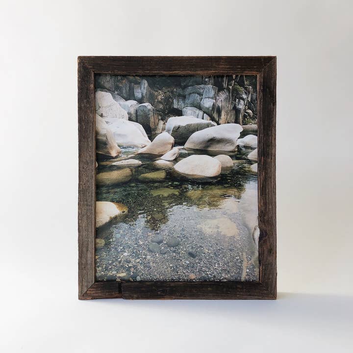 Alibi Interiors - Wholesale Picture Frame - 8" x 10" Reclaimed Wood Gallery Frame