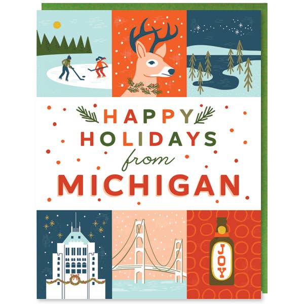 Michigan Holiday Grid for wholesale by Paper Parasol Press