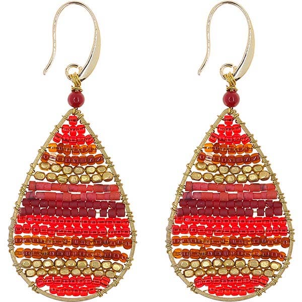 Marquet - Wholesale Dangle Earrings - Lauren Fair Trade Beaded Teardrop Earrings - Valentines Gift4
