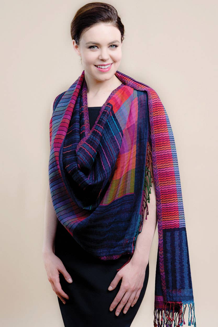 Sevya Handmade - Wholesale Wrap - Women's - Kalya Wool & Cotton Shawl13