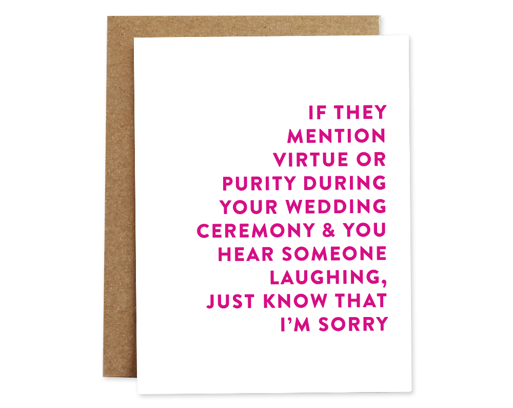 Rhubarb Paper Co. - Wholesale Wedding Card - Virtue Wedding Card0